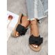 thumbnail image 4 of Women Bow Decor Strap Slides, Fashionable Open Toe Flat Sandals For Vacation, 4 of 5
