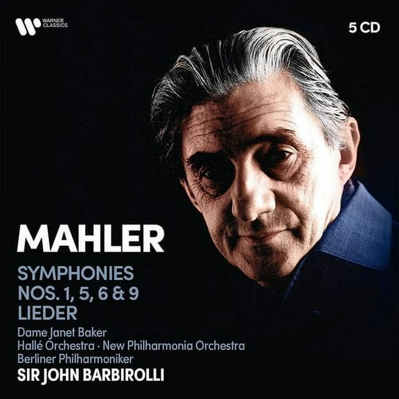 Sir John Barbiroli - Mahler: Symphonies Nos. 1, 5, 6, 9, Lieder - Music & Performance - CD