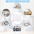 thumbnail image 3 of ZheElen 12 Pieces Strong Hook Adhesive Transparent Traceless Sticker Hardware Strips Heavy Duty Hanger Bathroom Kitchen, 3 of 6