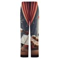 thumbnail image 6 of Cat Violinist Performance Winter Female Pants Flannel High Waist Women Pants Lady Warm Straight Leg Plush Trousers, 6 of 7