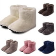 thumbnail image 3 of Women's Booties Slippers Indoor Outdoor Cozy Plush House Shoes Memory Foam Fuzzy Fleece Ankle Booties, 3 of 5