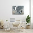 thumbnail image 2 of The Stupell Home Decor Collection Grey and Blue Celestial Love Sky Swinging by the Crescent Moon and Stars XXL Stretched Canvas Wall Art, 30 x 1.5 x 40, 2 of 5