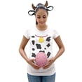 thumbnail image 1 of Halloween Costume Cow Udders Funny Maternity Costume T Shirt with Cow Ears Headband, 1 of 5