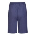 thumbnail image 5 of GLOBAL Men's Cotton Yarn Pajamas Shorts - Plaid Pajama Shorts for Men - PJ Bottoms with Pockets, 2-Pack, 5 of 8