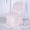 thumbnail image 6 of Efavormart Round Top Blush Polyester Banquet Chair Covers Linen Dinning Chair slipcover For Wedding Party Event Catering, 6 of 8