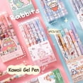 thumbnail image 3 of Bolígrafo de Gel Kawaii retráctil para estudiantes, suministros escolares de dibujos animados, papelería, accesorios de oficina, 0,5mm, 6 unidades por juego, 3 of 4