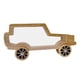 thumbnail image 1 of Alcancía de madera con forma de coche, multiusos, transparente, para niños, educación, ahorro. Sin pintar, 1 of 9
