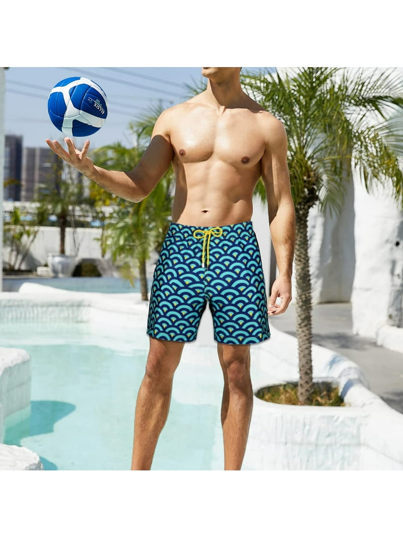Inadays Men's Quick Dry Swim Trunks with Mesh Lining, Sports Beach