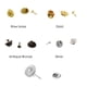 thumbnail image 3 of 50 sets badge hat pin metal corbata atrás solapa pins mariposa cierres oro Sunnimix Cierre de solapa Sujetador de cierre, 3 of 8