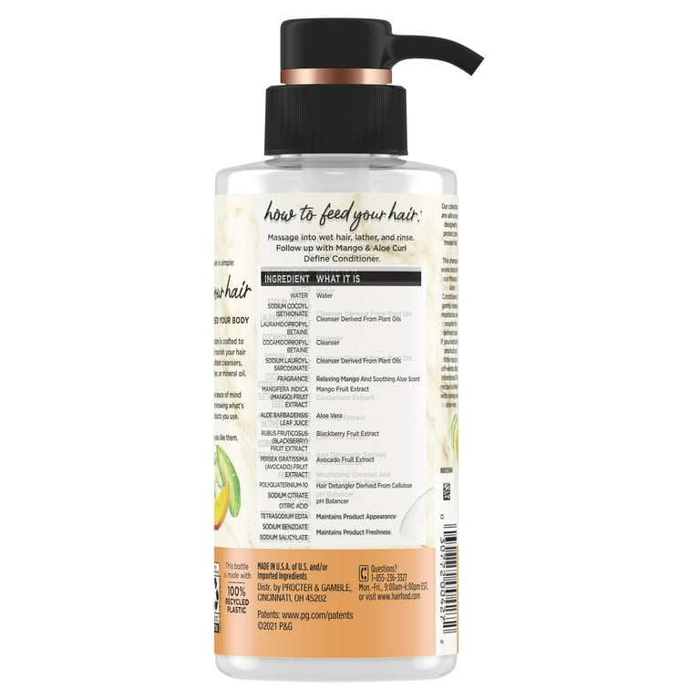 Hair Food Natural Mango & Aloe Curl Definition Shampoo+Conditioner, 10.1 fl  oz - Walmart.com