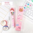 thumbnail image 1 of Cartoon Children's Color Press Ballpoint Pen Stationery Primary School Students Cute High Color Value Gift Pen Learning Supplies Multi-Colored Y-Ten Color, 1 of 6