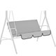 thumbnail image 3 of Funda para silla de columpio Silla de columpio de jardín al aire libre Funda de asiento protectora impermeable a prueba de polvo, Gris Inevent HA005111-02, 3 of 6