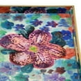 thumbnail image 2 of Set of 2 Decorative Trays, Floral Print Design, Cutout Handles, Multicolor, 2 of 5