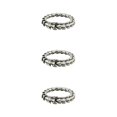 thumbnail image 3 of Thinsony Distinctive Gothic Punk Dragon Scale Bangle 48 inches Cool and Contemporary Steel 7.48 Inch 3Set, 3 of 6