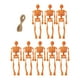 thumbnail image 1 of 8 minifiguras de esqueletos para Halloween, figuras coleccionables de Halloween, 14 cm, manualidades colgantes para fiestas, decoración de Halloween e Naranja, 1 of 8