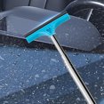 thumbnail image 2 of Limpiaparabrisas de espejo Retrovisor de Coche, Raspador de Vidrio de Parabrisas Extensible de Acero inoxidable, Herramiente de Limpieza Desempañador de Limpiaparabrisas de, 2 of 8