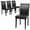 Black, variant on CL.HPAHKL Dining Chairs Set of 4, PU Leather Kitchen Dining Room Chairs with Padded Back & Wood Legs, Brown