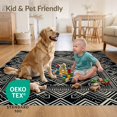 thumbnail image 4 of ODIKA 6'x9' Ultra-Soft Area Rug, Entryway Contrast Artwork Crisp Bathroom Front Proch Palmetto None Washable, Bare feet friendly, Silk-Touch for Guest Room, Bedroom, 4 of 7