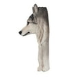 thumbnail image 3 of Wolf Head Sculpture Wall Hanging Ornament, 3 of 5