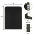thumbnail image 6 of WallBeyond Wood Frame Farmhouse Bathroom Mirror for Wall Mounted, Home Decor, 18"×24", Black, 6 of 7