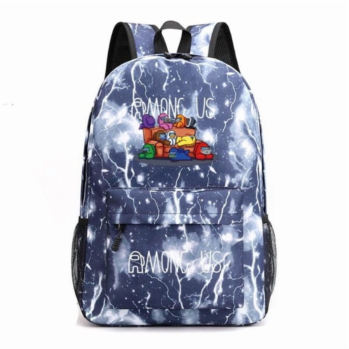 among us kids backpack set (3PC) Imposter below 20L Material Among Us Kids Backpack: U