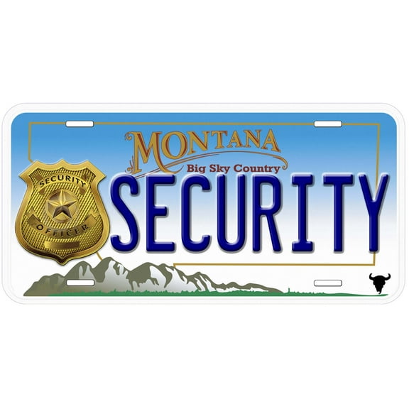 Montana Security Novelty Car Auto License Plate