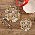 thumbnail image 2 of Pot Holders Trivets Set Pure Cotton Potholders Set, Set of 2, Cute Cats Hot Pot Trivets One 9.45 Inch and One 7 Inch for Kitchen Pans Bowl Teapot, 2 of 7