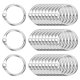 thumbnail image 1 of Anillos de carpeta de hojas sueltas Uxcell de 0.6" x 0.8", 60 piezas, anillos de libro de metal, anillo de llavero de níquel para tarjetas de índice., 1 of 7