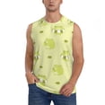 thumbnail image 1 of Fotbe Cute Frog3 Men's Camiseta sin Mangas Estampada para Hombres, Playera Casual para Gimnasio, Entrenamiento, Playa-Large, 1 of 7