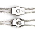 thumbnail image 5 of 12 clips para cuerda de alambre M2 Simplex de un solo perno, abrazadera de cable de acero inoxidable para cuerda de alambre de 1/16" de diámetro, 5 of 5