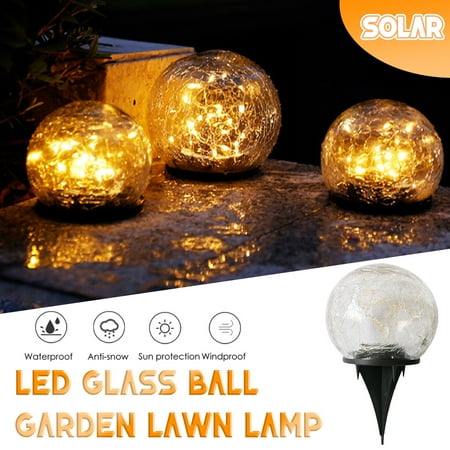 

Christmas Garden LED Lamp LED Glass Garden Solar Decor Ball Waterproof Light LED light