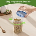 thumbnail image 2 of Reusable Freezer Storage Container Sets with Airtight Twist Top Lid, Round BPA-Free Plastic Containers with Lids for Kitchen Meal Prep, Microwave, Dishwasher and Freezer Safe, 2 of 7