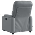 thumbnail image 6 of vidaXL Electric Massage Recliner Chair Gray Faux Leather, 6 of 9