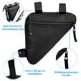 thumbnail image 5 of Bobilife Bolsa De Cuadro Triangular Para Bicicleta - Bolsa Delantera Para Manillar De Bicicleta Bolsa De Almacenamiento Para Sillín Para Bicicletas De Carretera Y De Montaña (Negro), 5 of 5