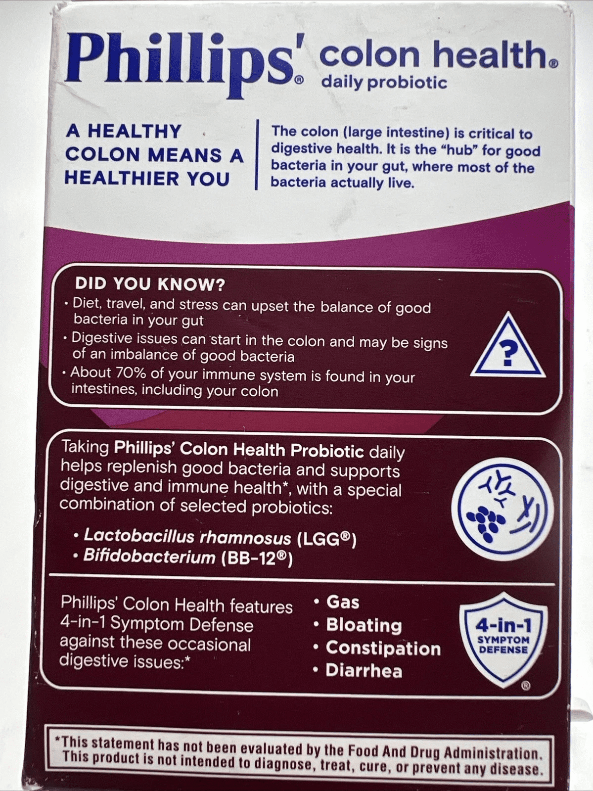 4 Pack - Phillips' Colon Health Probiotic Caps 60 Caps