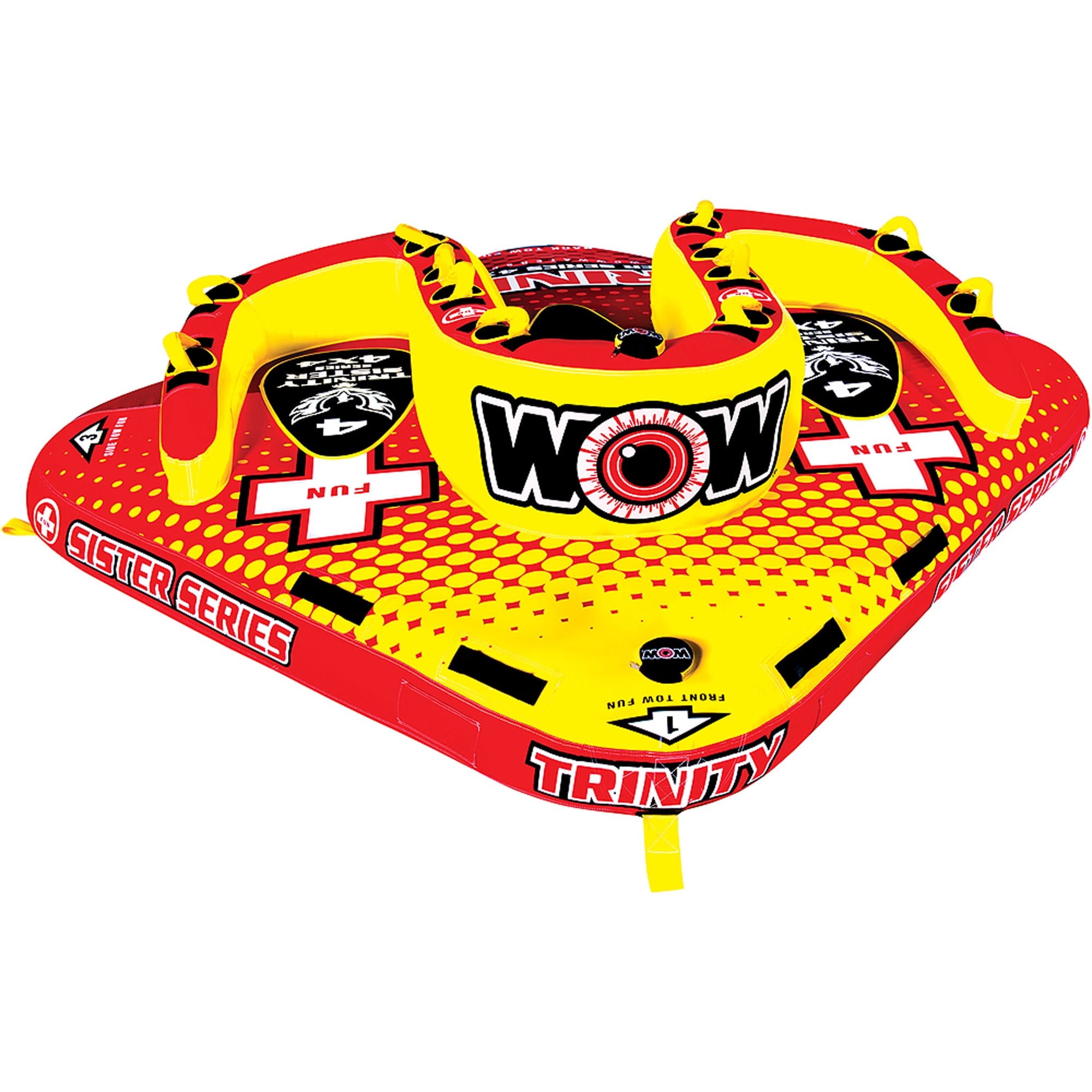 WOW World Of Watersports 15-1080 Trinity Sister Series 4-Rider Towable by World of Watersports