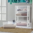 thumbnail image 6 of Sterilite Wide 4 Drawer Tower, Versatile Storage with Clear Drawers Become Removable Bins, Easy to Assemble, White, 6 of 12