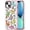 Dinosaur Land, variant on for iPhone 13 Case Cute - Durable Shockproof 6.6 ft Drop Impact Phone Case - Funny Cherry Design (6.1") Glitter Pink