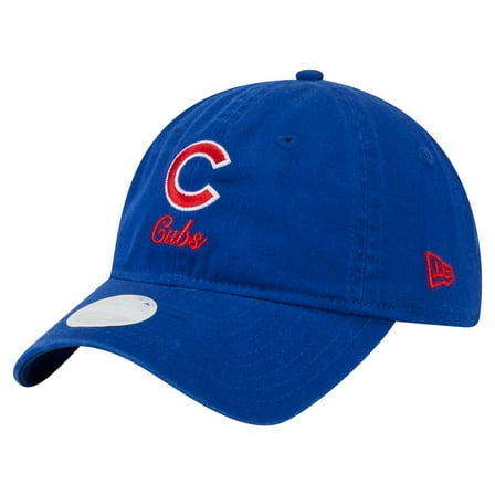 Women's-New Era  Royal Chicago Cubs Preppy Team 9TWENTY Adjustable Hat
