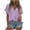 *Purple, variant on ClodeEU Women's Summer V Neck Short Sleeve T-Shirt ,Solid Color Loose Fit Casual Top Purple,Womens Plus XXL