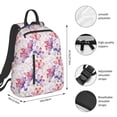 thumbnail image 3 of Naloa Lilies Flowers Print Lightweight DayBackpack Suitable for school, work, shopping, travel, etc., 3 of 5