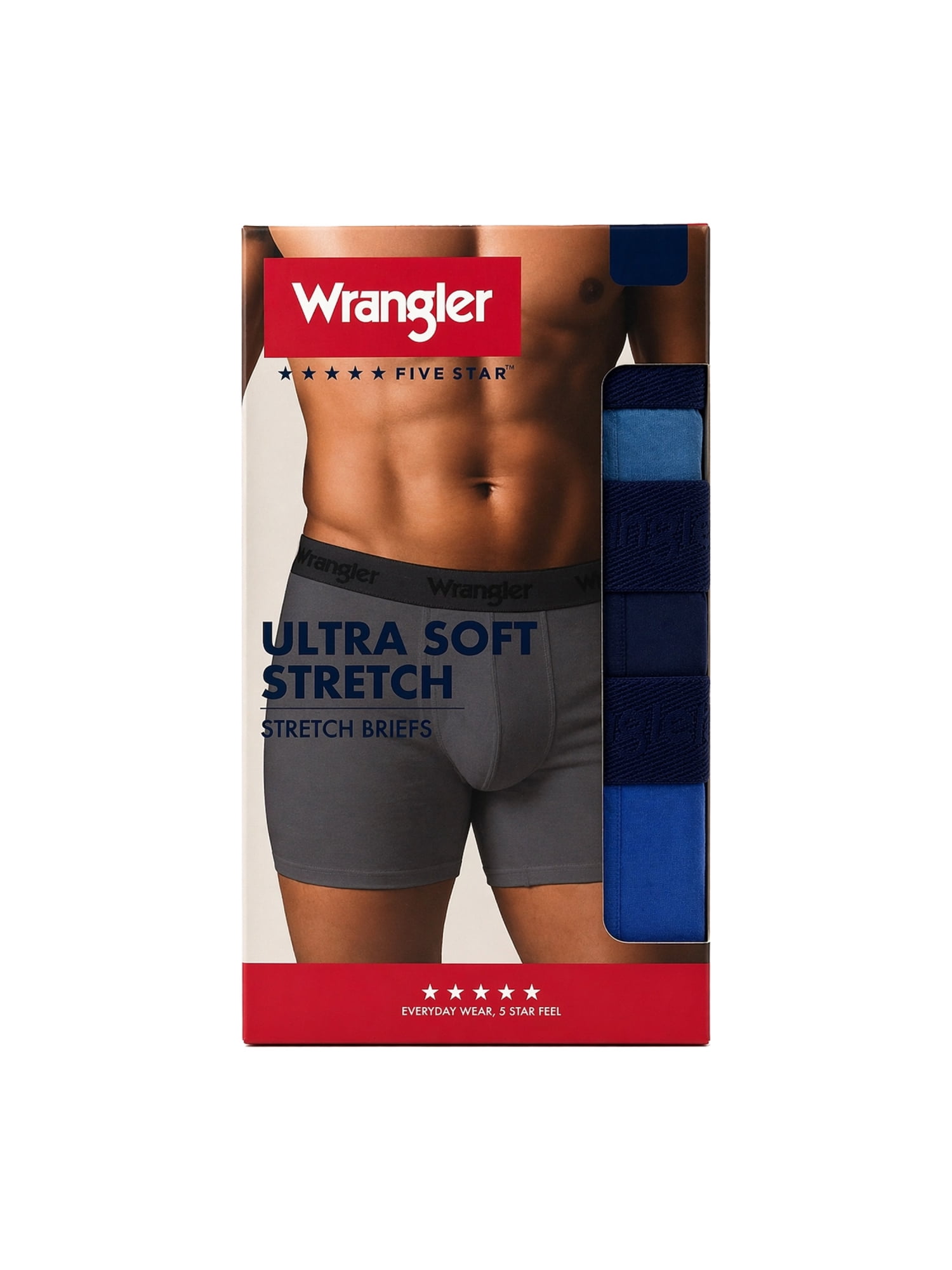 Wrangler Men's Active Stretch Boxer Brief Set, Underwear for Men, XL, 6 Pack