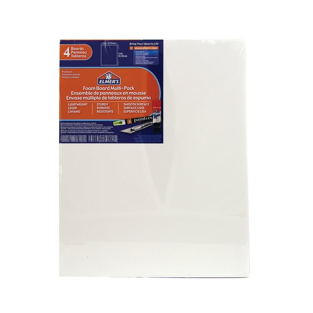 Elmer's Foam Board MultiPack, 11" x 14", 4/Pkg., White