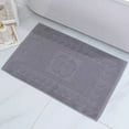 thumbnail image 3 of NAMZI Bath Mats [Not a Bathroom Rug] Cotton Banded Machine Washable Shower Bathroom Floor Towel Terry Towelling Tub Shower Bathroom Mat (Feet Grey), 3 of 6