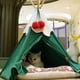 thumbnail image 1 of Ganfancp Árbol de Navidad Gatos Perrera Perrera Perro Mascota Año Nuevo Vacaciones de Invierno Cálido Semi Cerrado Gatos Casa Perrera Cama Espesado Ofertas Del Día 1*Tienda 1*Manta 4 Palos, 1 of 6