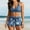 Blue swimsuit for women, variant on Bathing Suit for Women Wycnly Womens Bikini Sets Womens Three Pieces Swimsuits Trendy Geometric Print Push up Bikini Swimsuit Summer Swimwear with Briefs and Shorts