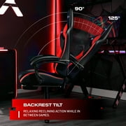 X Rocker Apex PC Gaming Chair with Massage Function and Footrest, Red