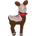 thumbnail image 4 of Northlight 13.75" Gingerbread Kisses Baby Reindeer with Red Nose Christmas Figure, 4 of 5