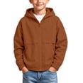 thumbnail image 2 of Junboys Boys Hooded Zip-Up Hoodie Fall - Jacket Boys Jacket Casual Sporty Outerwear for School Travel, Long Sleeve Zip Up Hoodie with Pockets, 2 of 8