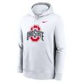 thumbnail image 2 of Men's Nike White Ohio State Buckeyes Primetime Club Fleece Pullover Hoodie, 2 of 3